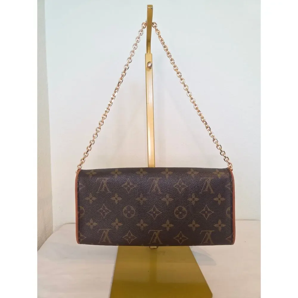 Louis Vuitton Monogram Twin Pochette GM Shoulder Crossbody Bag LV Vintage